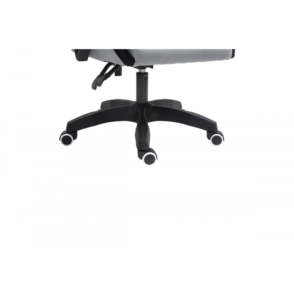 Καρέκλα γραφείου gaming "GLINE" από ύφασμα/pp σε γκρι/μαύρο χρώμα 60x59x118