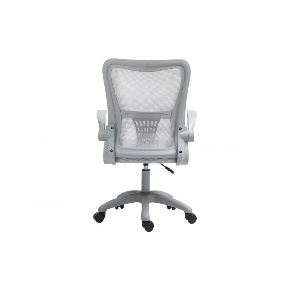 Καρέκλα γραφείου "ANNALISE" από mesh ύφασμα σε γκρι χρώμα 57x53x100