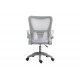 Καρέκλα γραφείου "ANNALISE" από mesh ύφασμα σε γκρι χρώμα 57x53x100