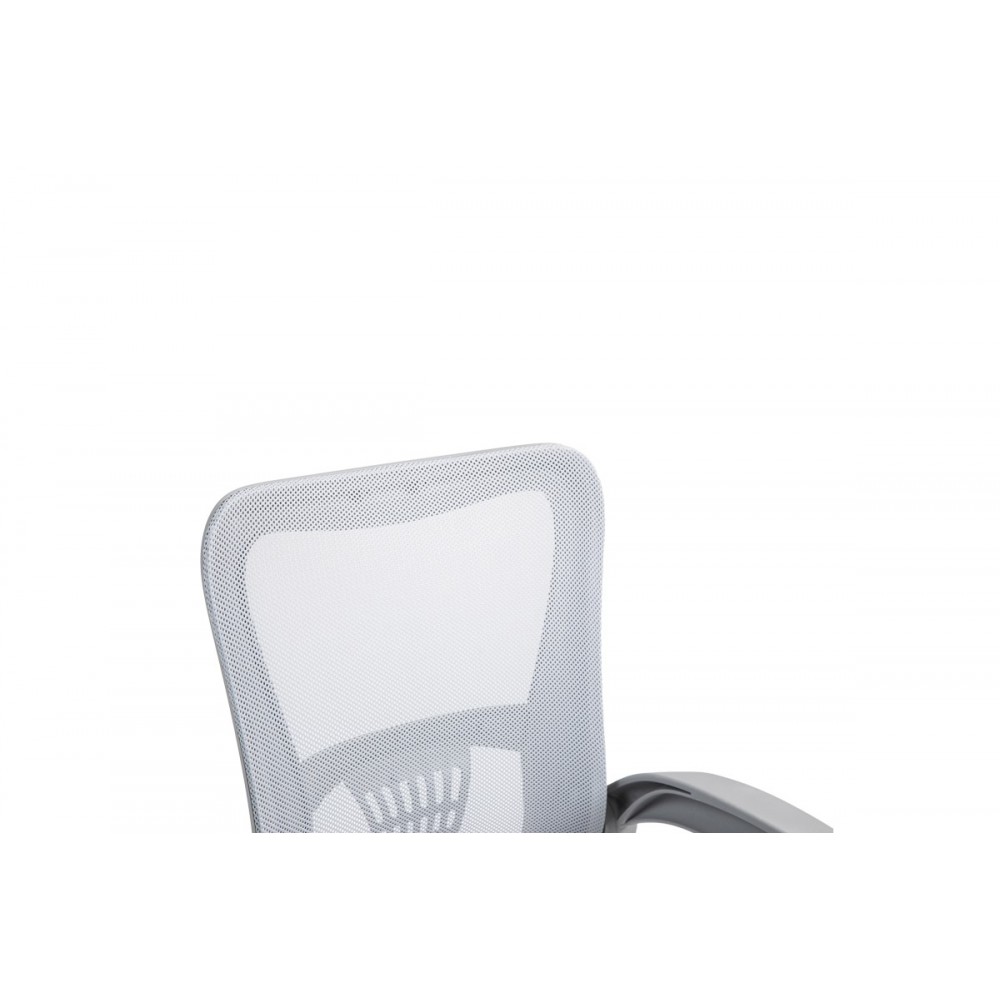Καρέκλα γραφείου "ANNALISE" από mesh ύφασμα σε γκρι χρώμα 57x53x100