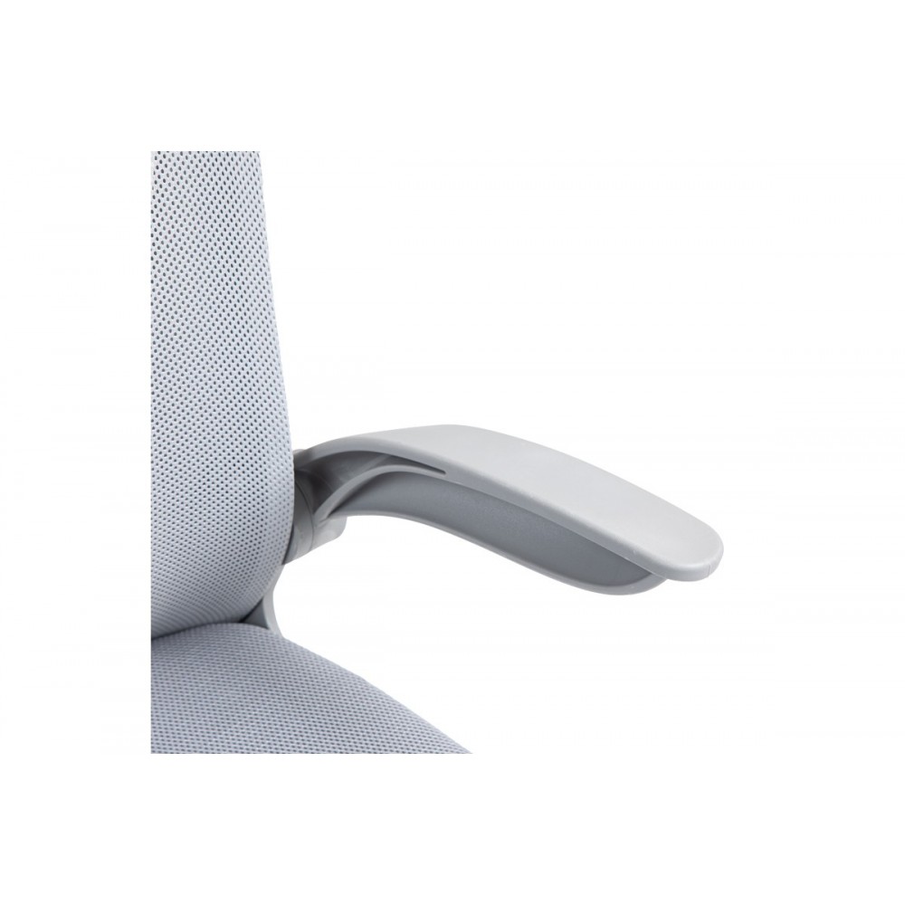 Καρέκλα γραφείου "ANNALISE" από mesh ύφασμα σε γκρι χρώμα 57x53x100