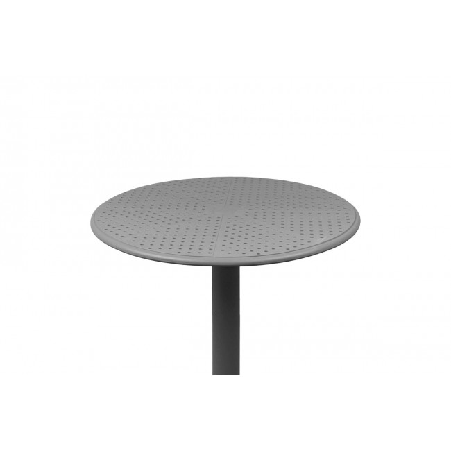 Τραπέζι "MERKON" από πολυπροπυλένιο σε χρώμα ανθρακί Φ60x75