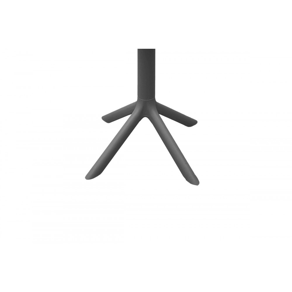 Τραπέζι "MERKON" από πολυπροπυλένιο σε χρώμα ανθρακί Φ60x75