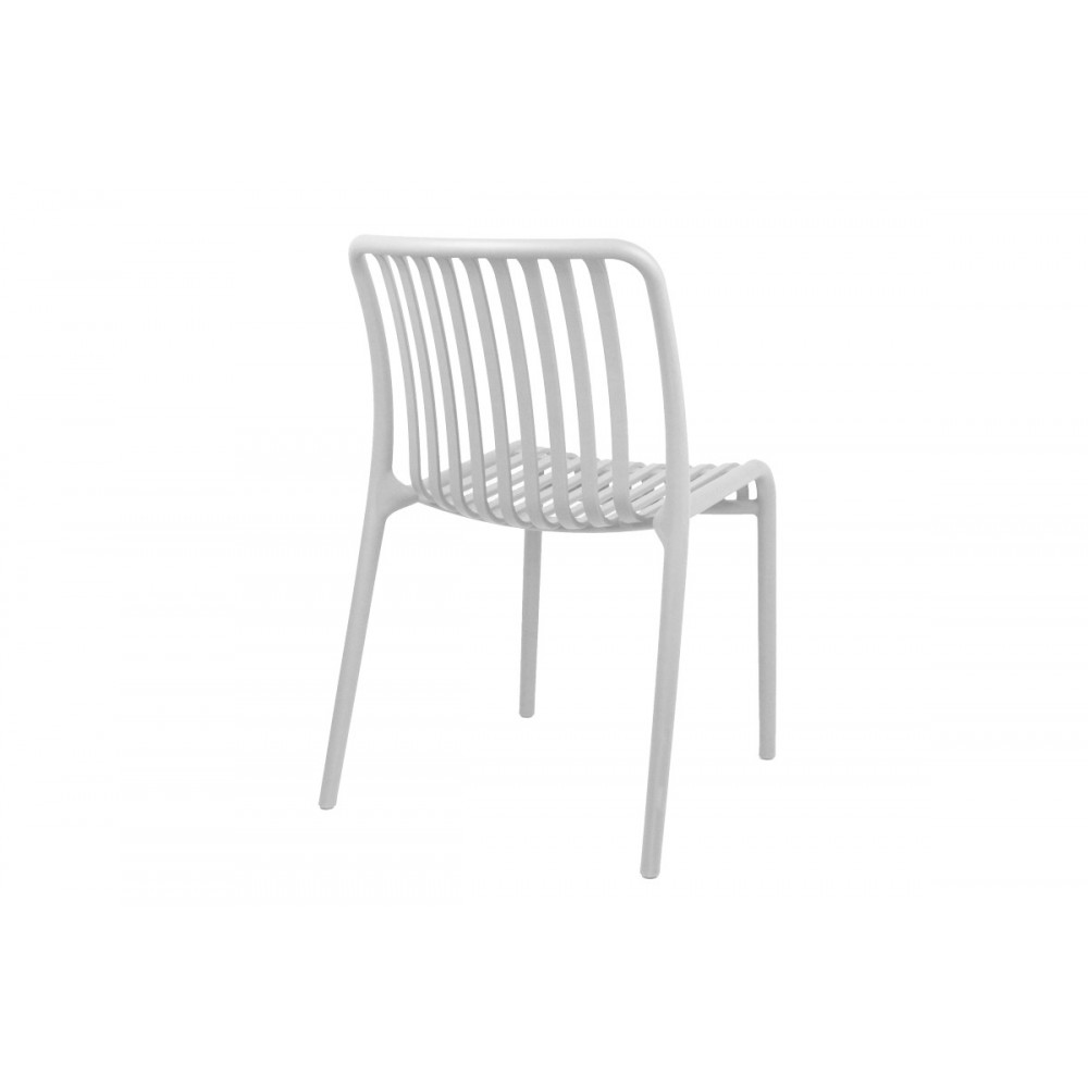 Καρέκλα "ZOI" από pp σε λευκό χρώμα 42x58x79