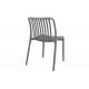 Καρέκλα "ZOI" από pp σε ανθρακί χρώμα 42x58x79