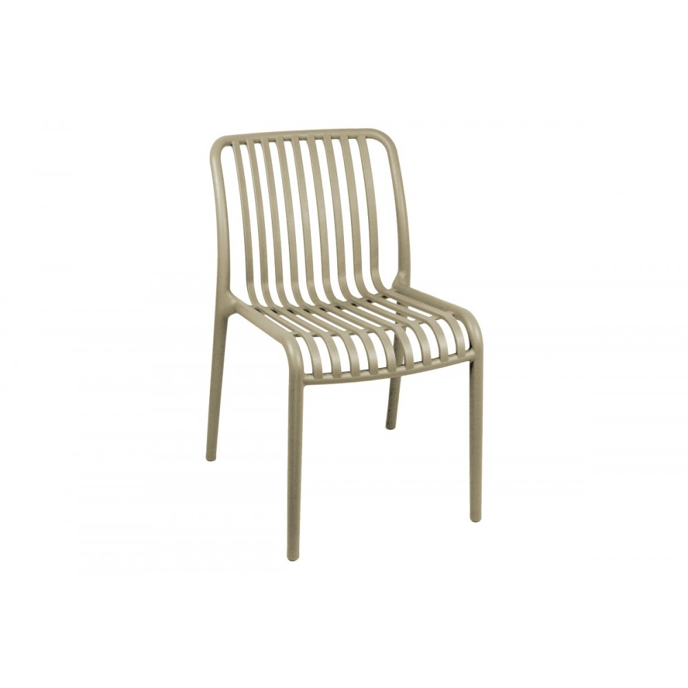 Καρέκλα "ZOI" από pp σε χρώμα καπουτσίνο 42x58x79