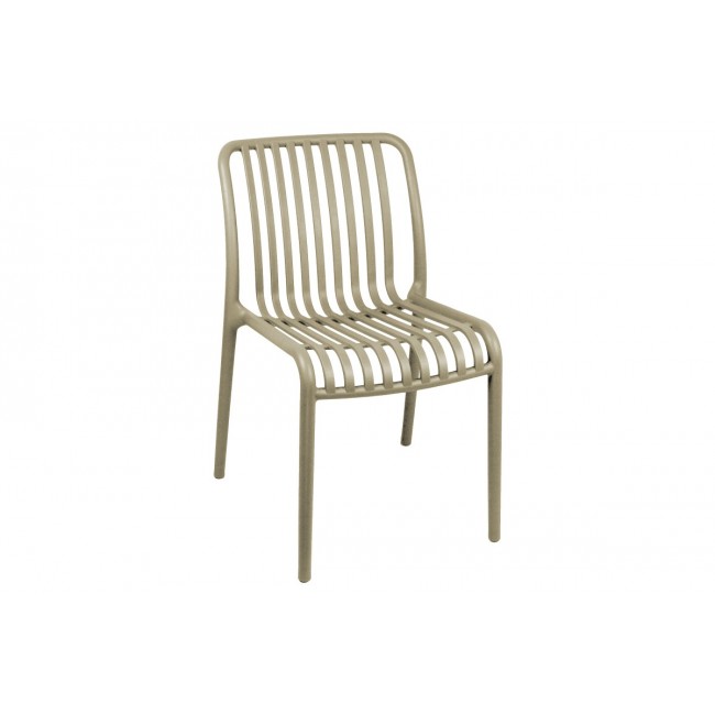 Καρέκλα "ZOI" από pp σε χρώμα καπουτσίνο 42x58x79