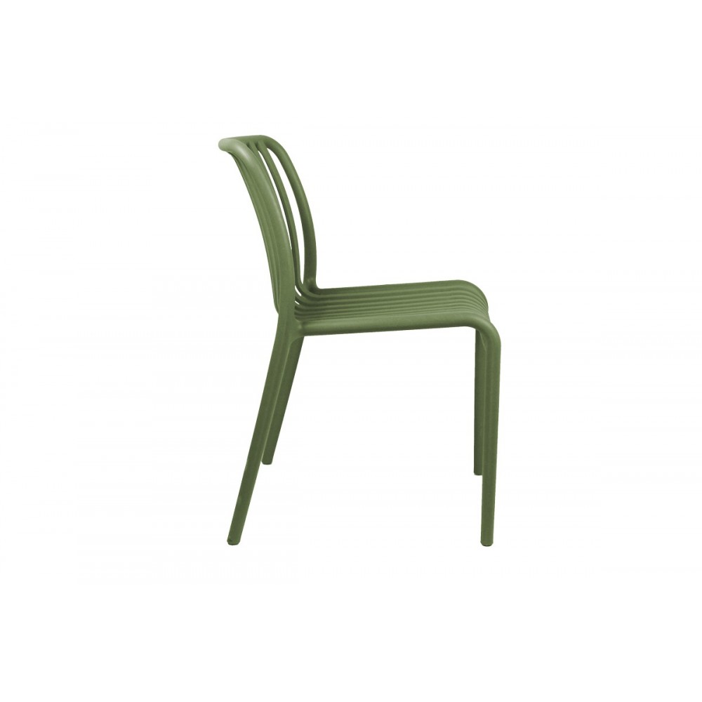 Καρέκλα "ZOI" από pp σε πράσινο χρώμα 42x58x79
