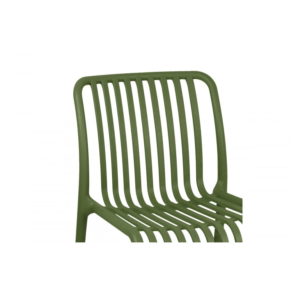 Καρέκλα "ZOI" από pp σε πράσινο χρώμα 42x58x79
