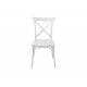 Καρέκλα "CROSSIE" από pp σε λευκό χρώμα 38x46.5x82