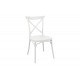 Καρέκλα "CROSSIE" από pp σε λευκό χρώμα 38x46.5x82