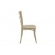 Καρέκλα "CROSSIE" από pp σε χρώμα καπουτσίνο 38x46.5x82