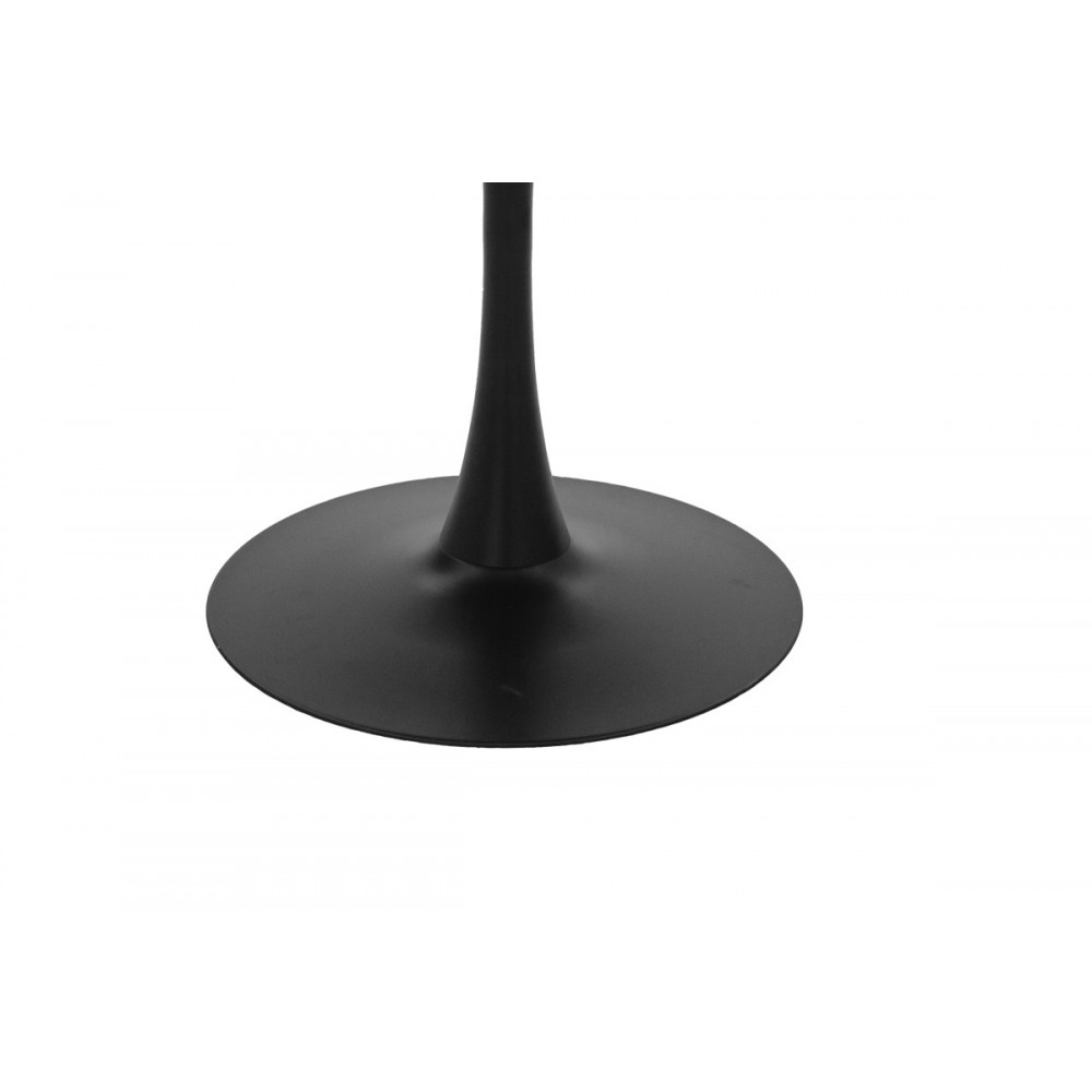 Τραπεζαρία 5τμχ "JULITA-BALOU I" από pp/mdf σε μαύρο/φυσικό χρώμα Φ120x75