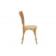 Καρέκλα "KARLEY" από ξύλο/rattan σε φυσικό χρώμα 48x52x89