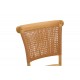 Καρέκλα "KARLEY" από ξύλο/rattan σε φυσικό χρώμα 48x52x89