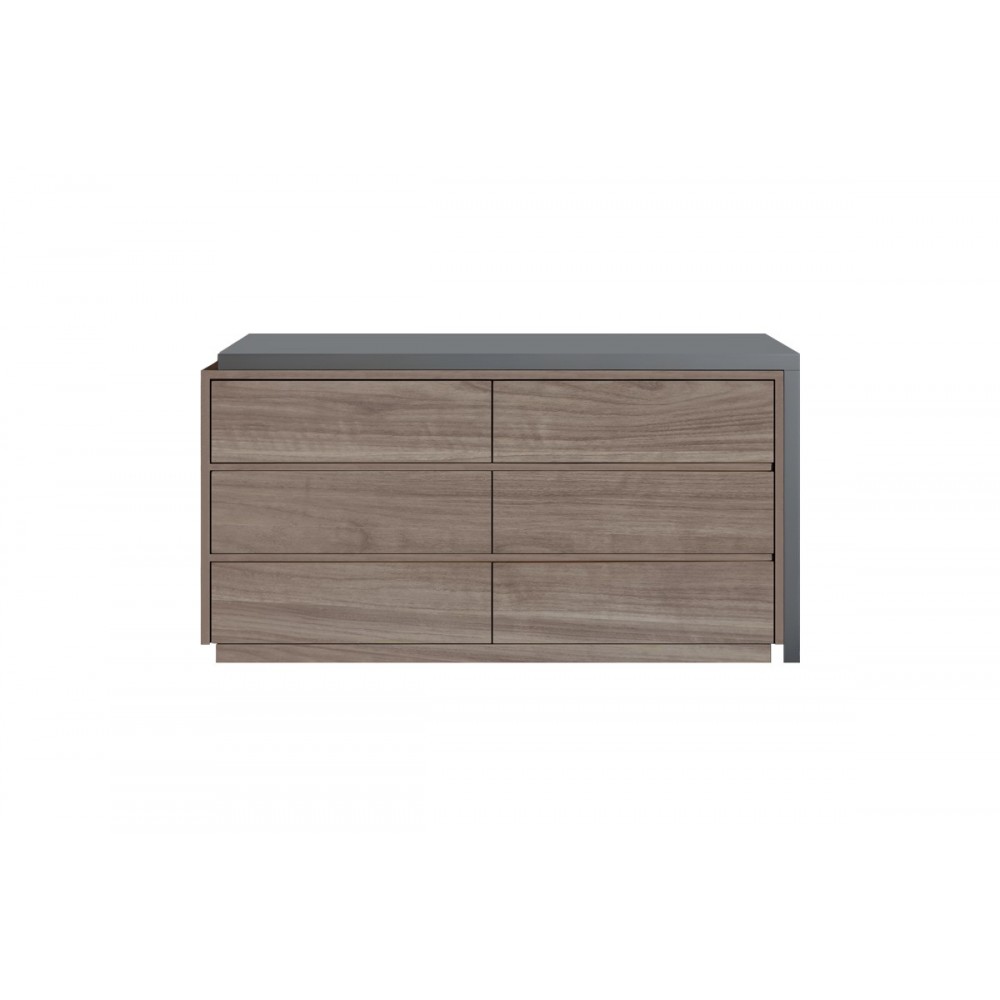 Γραφείο πολυμορφικό "REAZE" από mdf σε καρυδί/ανθρακί χρώμα 120x50x73.5