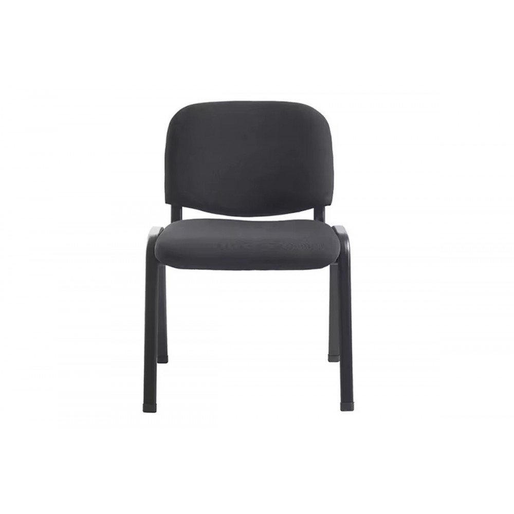 Καρέκλα επισκέπτη "ANILIAN" από ύφασμα/μέταλλο σε μαύρο χρώμα 55x44x77