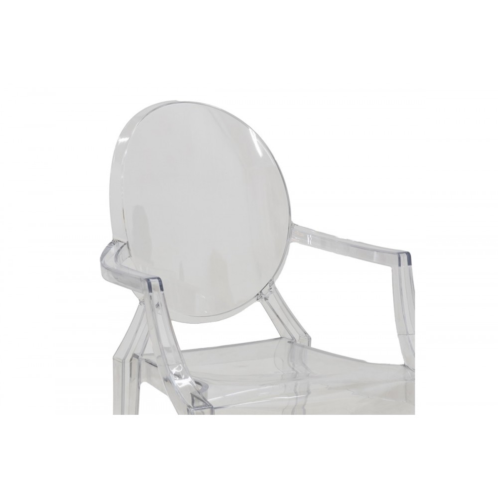 Καρέκλα "NAROVA" από pc διαφανές 43x48x92