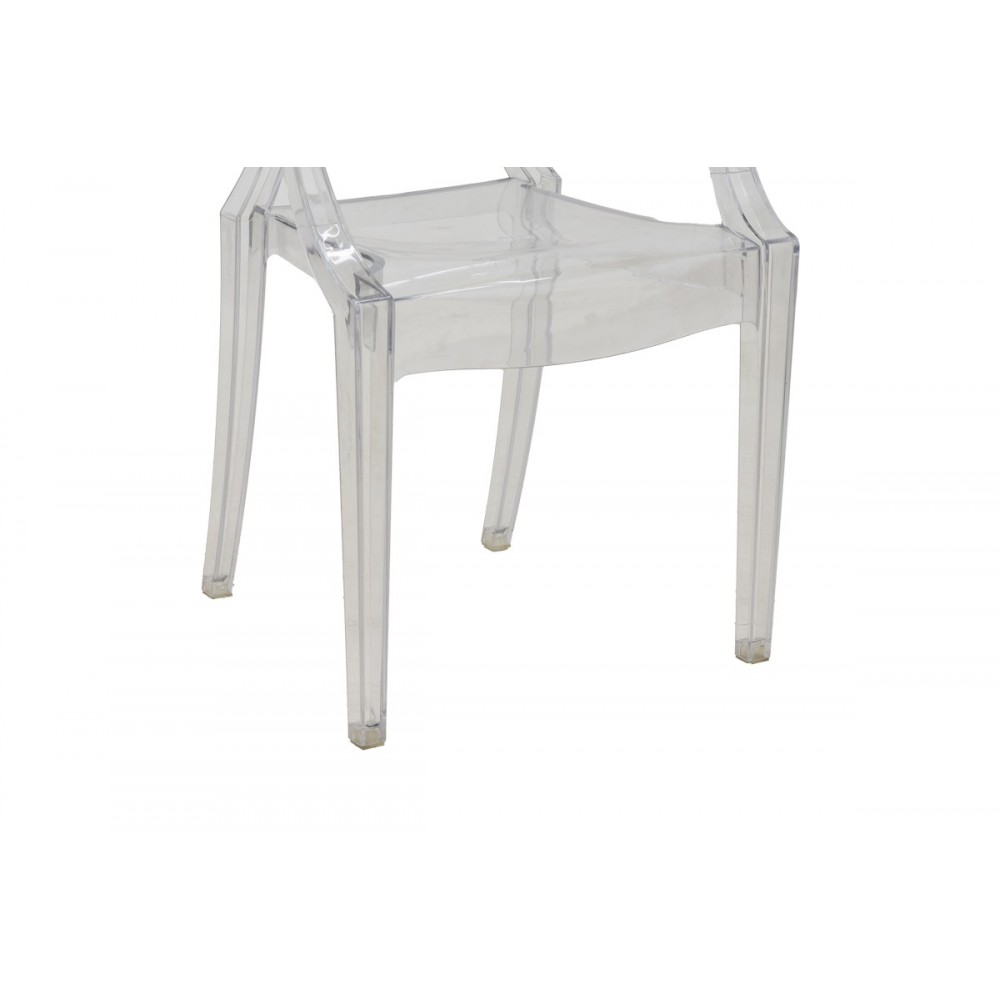 Καρέκλα "NAROVA" από pc διαφανές 43x48x92