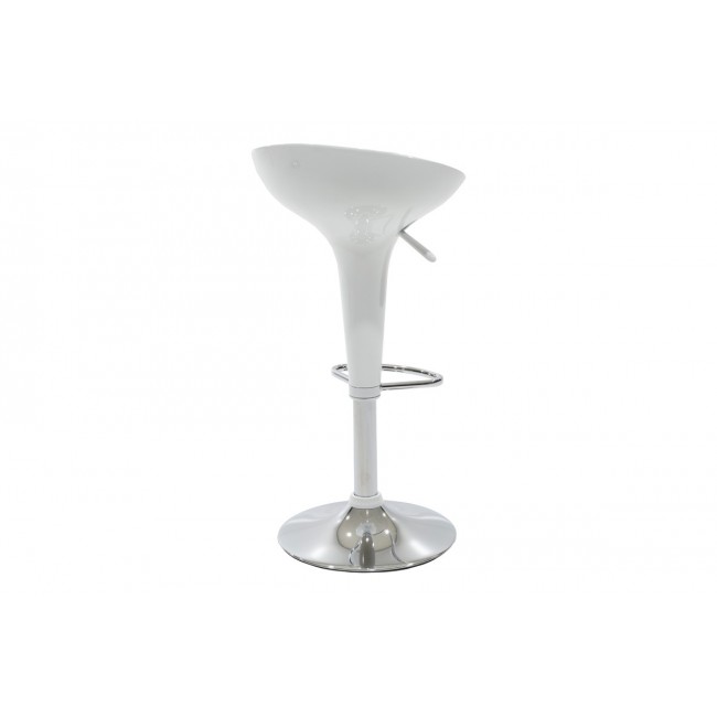 Σκαμπό μπαρ "FELICE" από μέταλλο σε λευκό χρώμα 40x43x84