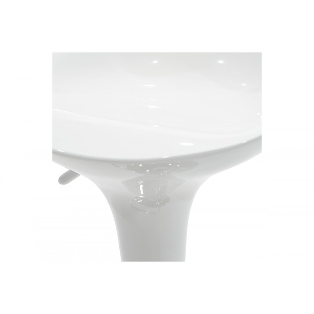 Σκαμπό μπαρ "FELICE" από μέταλλο σε λευκό χρώμα 40x43x84