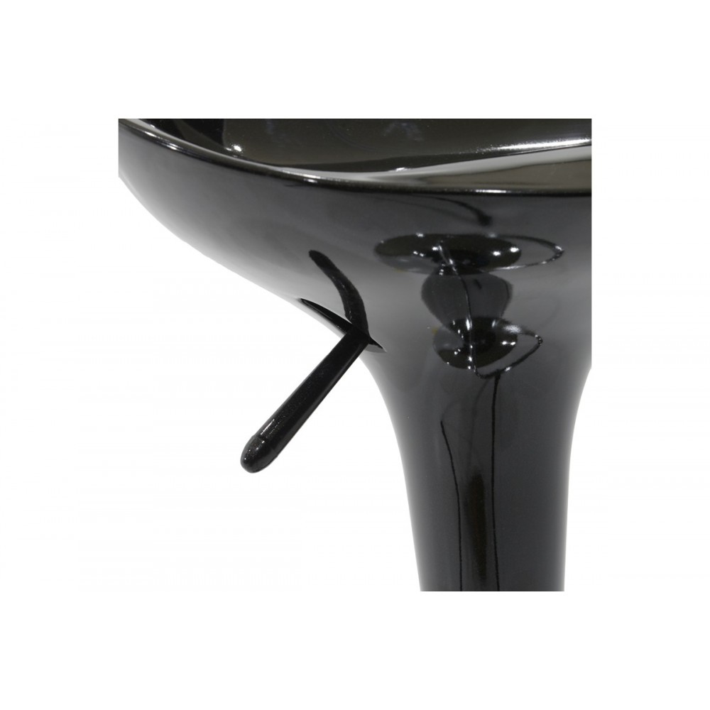 Σκαμπό μπαρ "FELICE" από μέταλλο σε μαύρο χρώμα 40x43x84