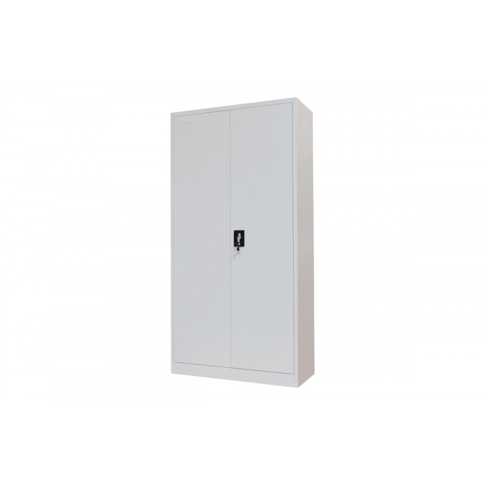 Ντουλάπα "UGREN" από μέταλλο σε ανοιχτό γκρι χρώμα 90x40x180