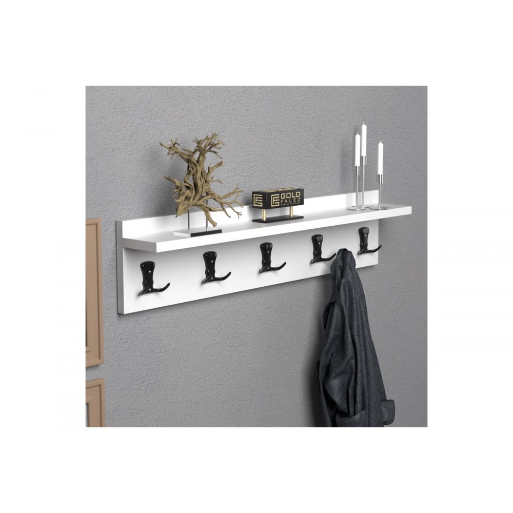 Κρεμάστρα "MEC" σε λευκό χρώμα 100x9x9