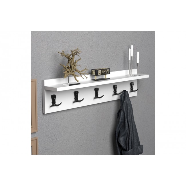 Κρεμάστρα "MEC" σε λευκό χρώμα 100x9x9