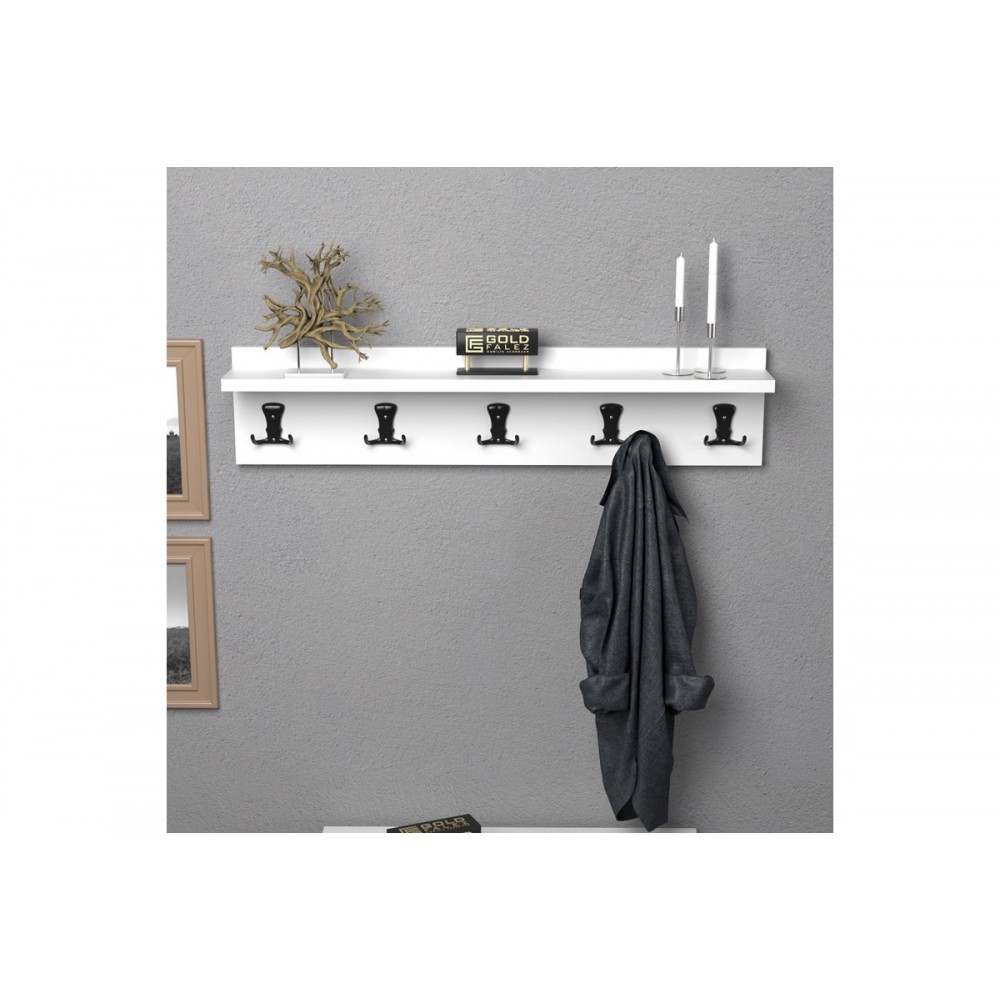 Κρεμάστρα "MEC" σε λευκό χρώμα 100x9x9