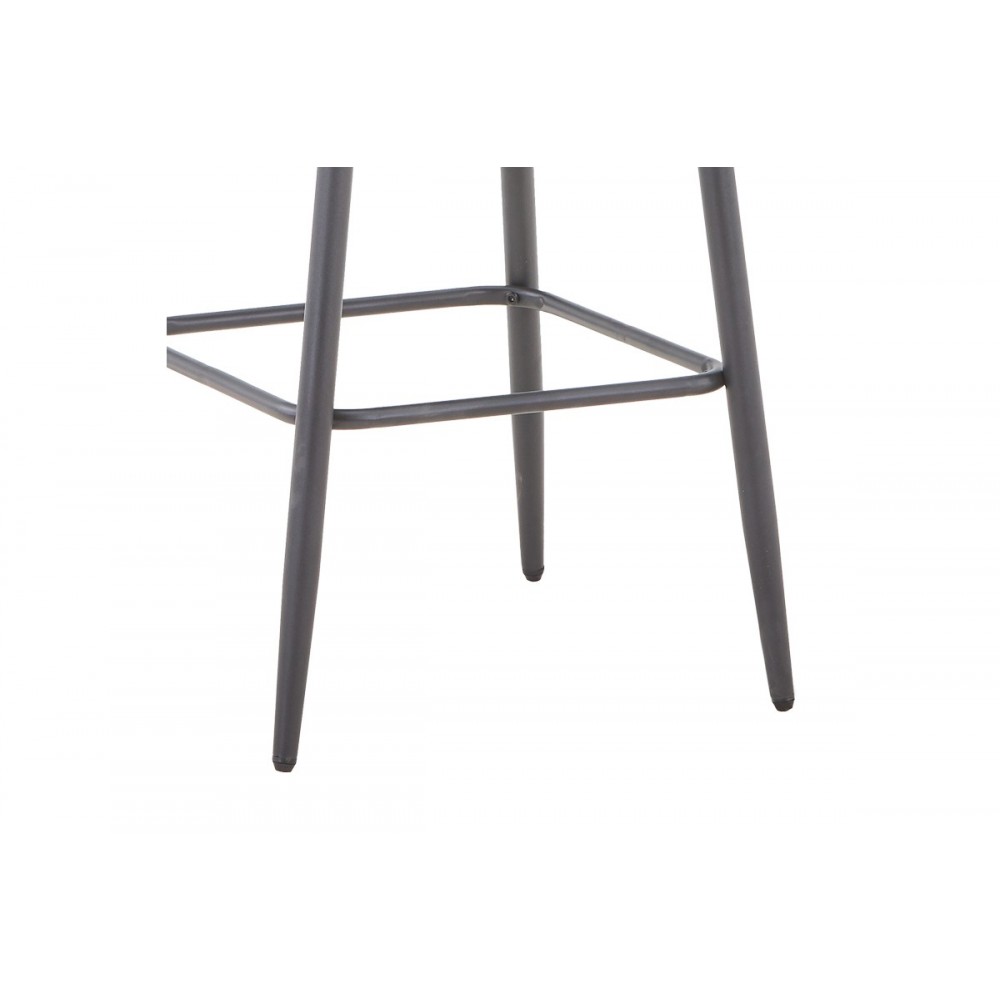 Καρέκλα "VIVIAN" από βελούδο/μέταλλο σε μαύρο χρώμα 61x55x80