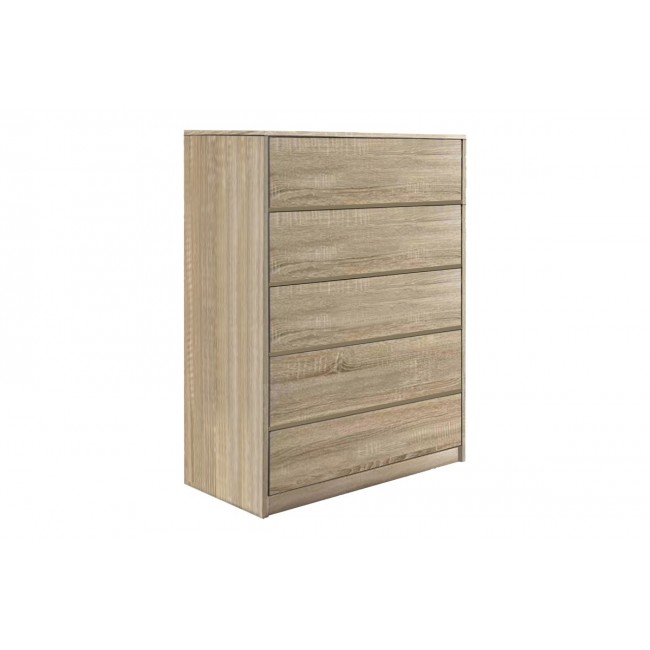 Συρταριέρα "KUANGER" από mdf σε φυσικό χρώμα 80x40x109