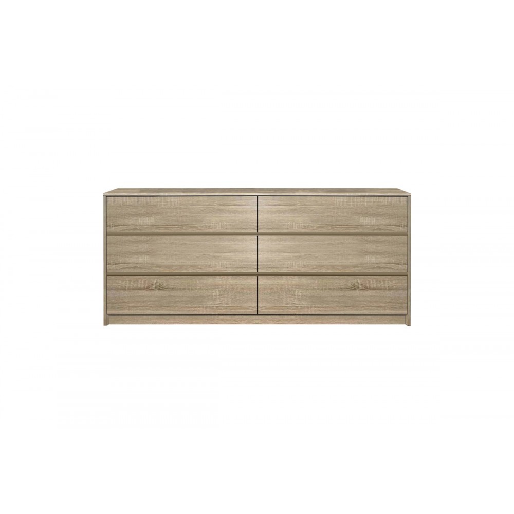 Συρταριέρα "KUANGER" από mdf σε φυσικό χρώμα 120x40x70