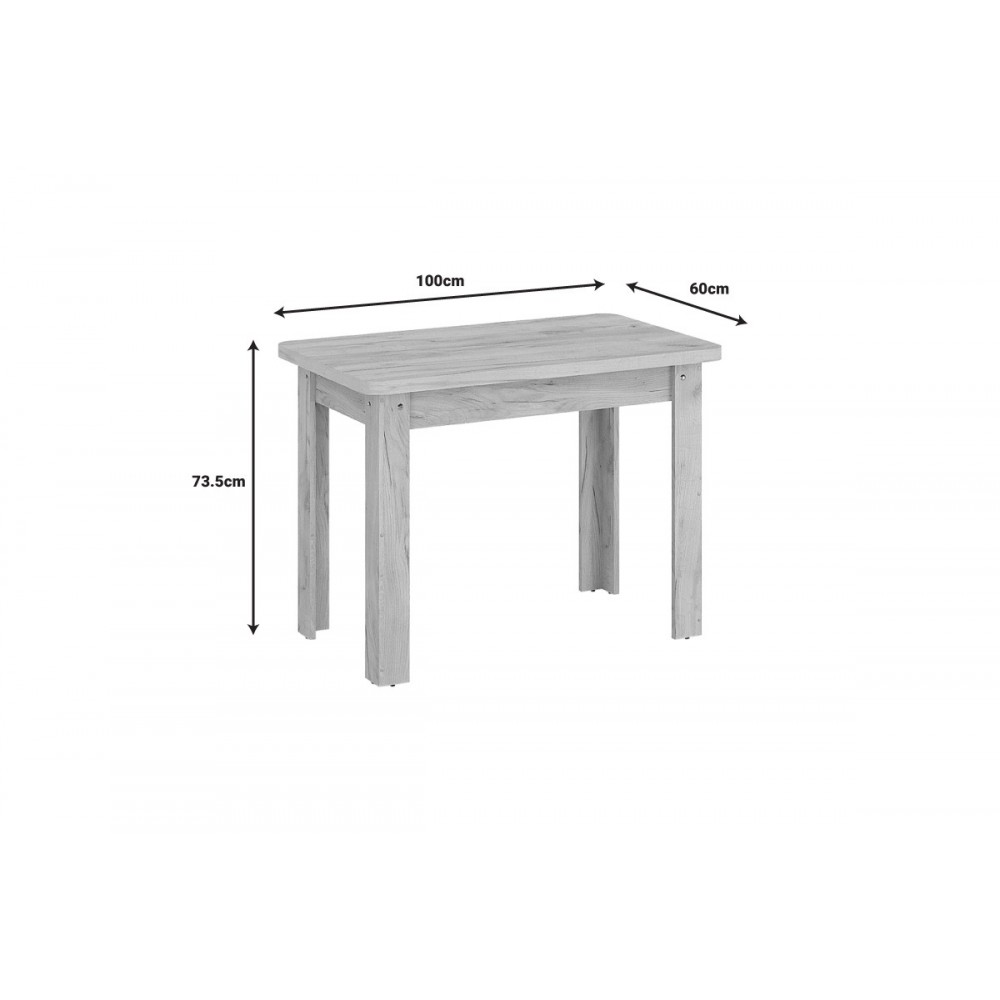 Τραπέζι "CELESTE" σε oak χρώμα 100x60x73.5
