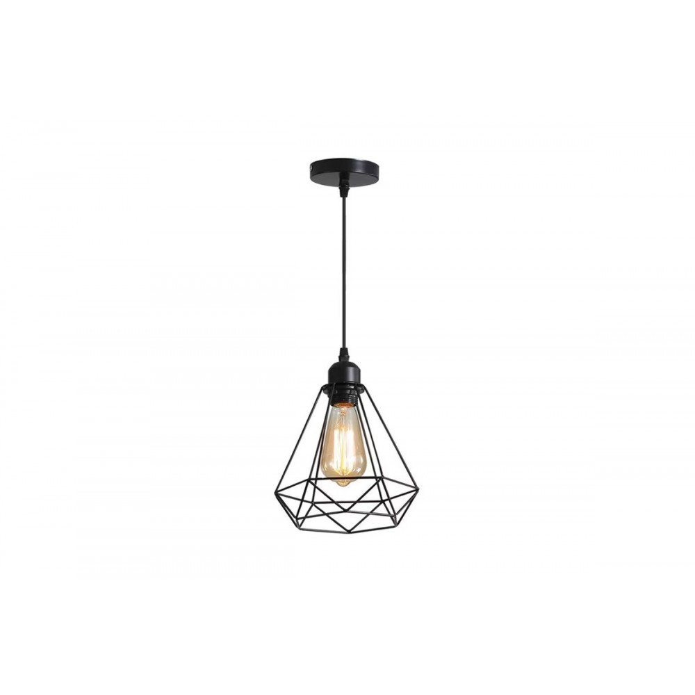 Φωτιστικό οροφής "JABREY" από μέταλλο σε μαύρο χρώμα Φ20.5x25