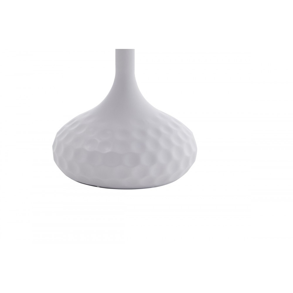 Βοηθητικό τραπέζι "FABRON" από sintered stone σε λευκό χρώμα Φ50x52