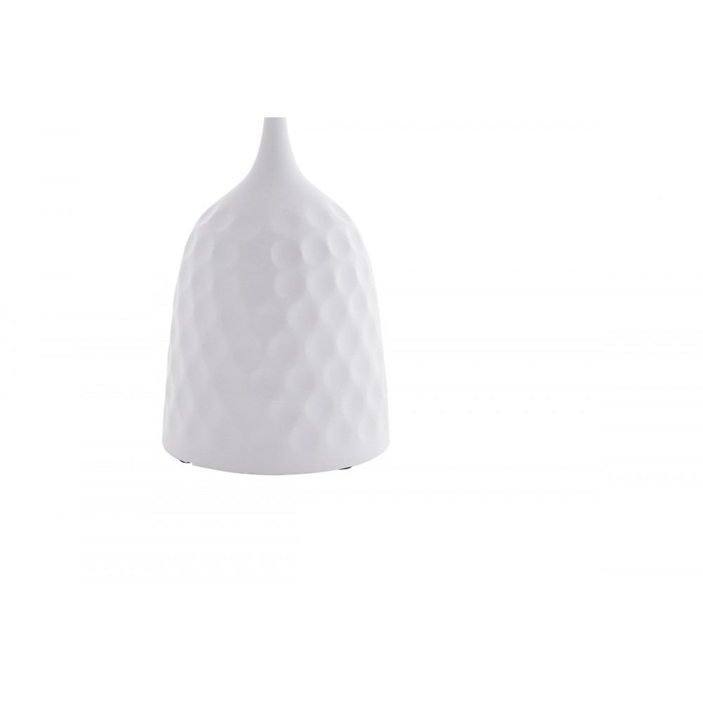 Βοηθητικό τραπέζι "KOUSIEN" από sintered stone σε λευκό χρώμα Φ50x60