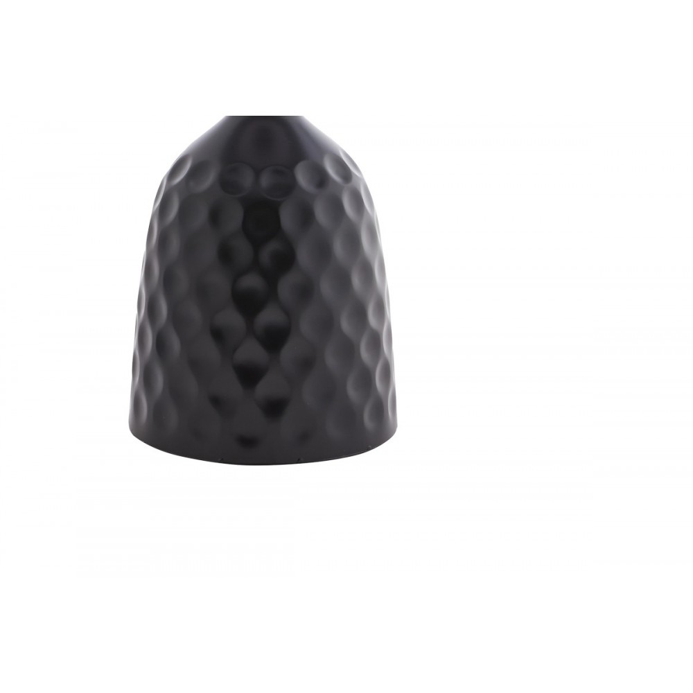 Βοηθητικό τραπέζι "KOUSIEN" από sintered stone σε μαύρο χρώμα Φ50x60