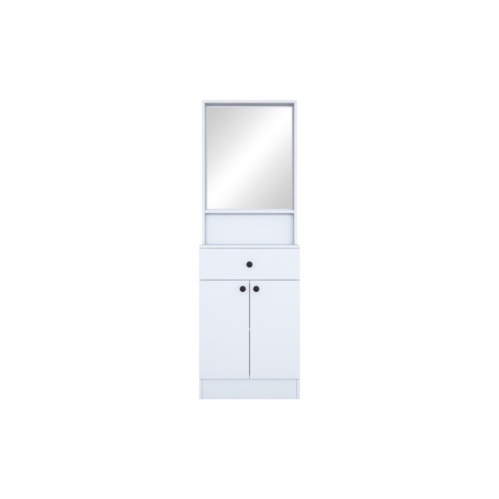 Έπιπλο εισόδου "ROCKDER" σε λευκό χρώμα 60x35.5x182.8