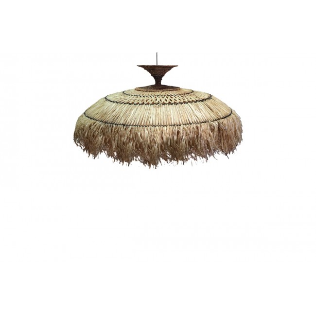Φωτιστικό οροφής "PRELIERE" από sisal σε φυσικό χρώμα Φ110x55