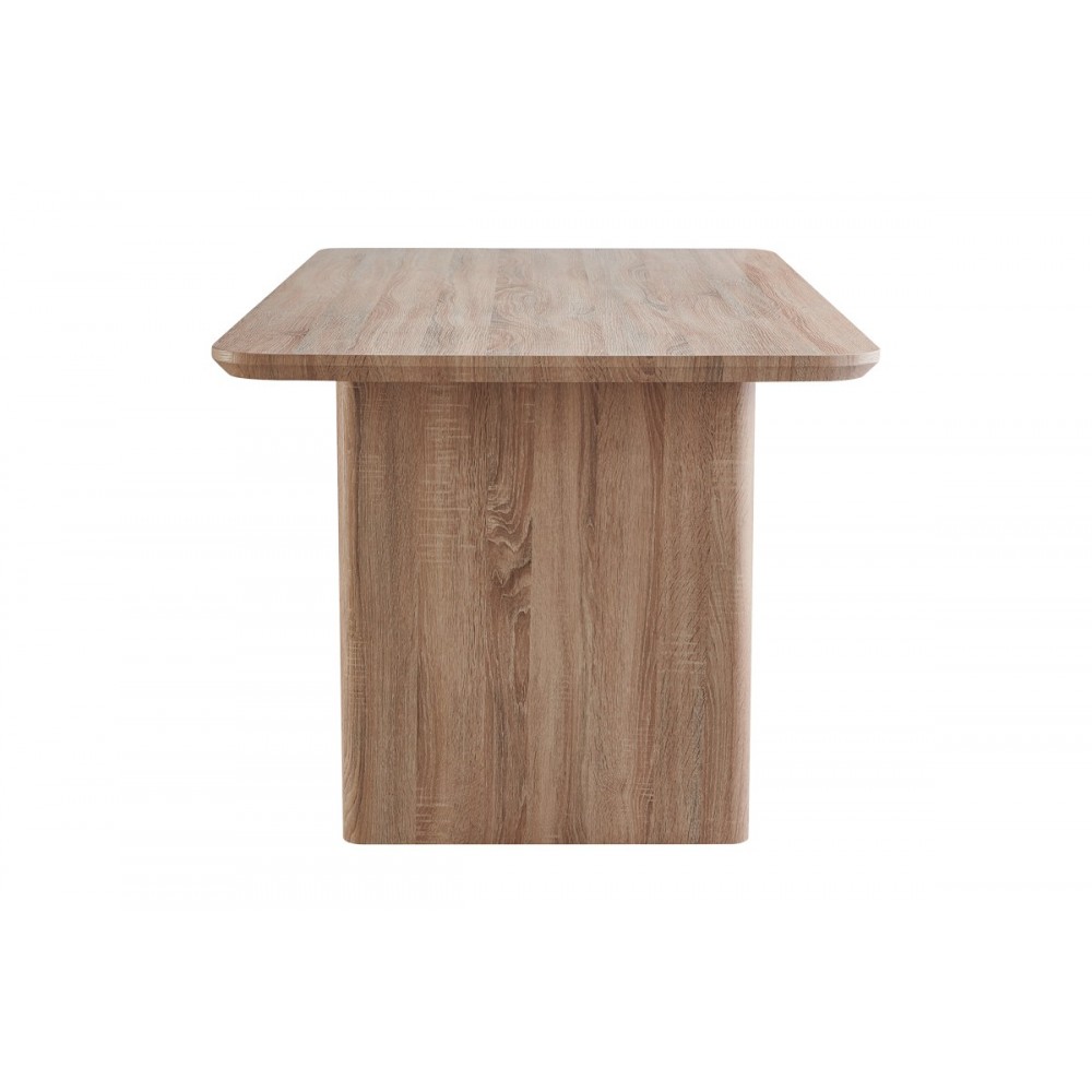 Tραπέζι "FAGHAΝ" από mdf σε καφέ χρώμα 180x90x76