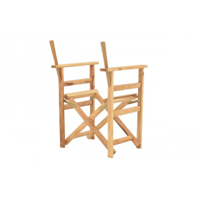 Σκελετός πολυθρόνας σκηνοθέτη "KOMPA" από ξύλο σε φυσικό χρώμα 56.5x54x88