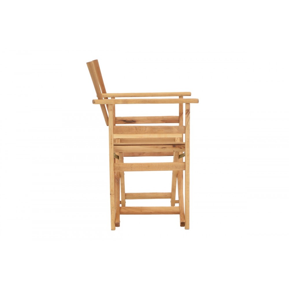 Σκελετός πολυθρόνας σκηνοθέτη "KOMPA" από ξύλο σε φυσικό χρώμα 56.5x54x88