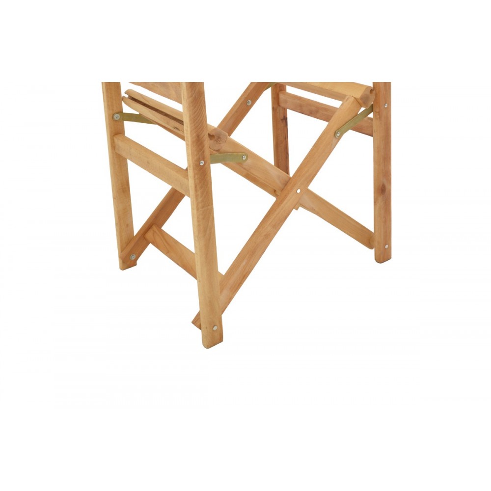 Σκελετός πολυθρόνας σκηνοθέτη "KOMPA" από ξύλο σε φυσικό χρώμα 56.5x54x88