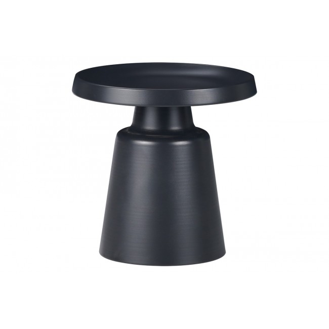 Βοηθητικό τραπέζι "GINOZE" από μέταλλο σε μαύρο χρώμα Φ50x50