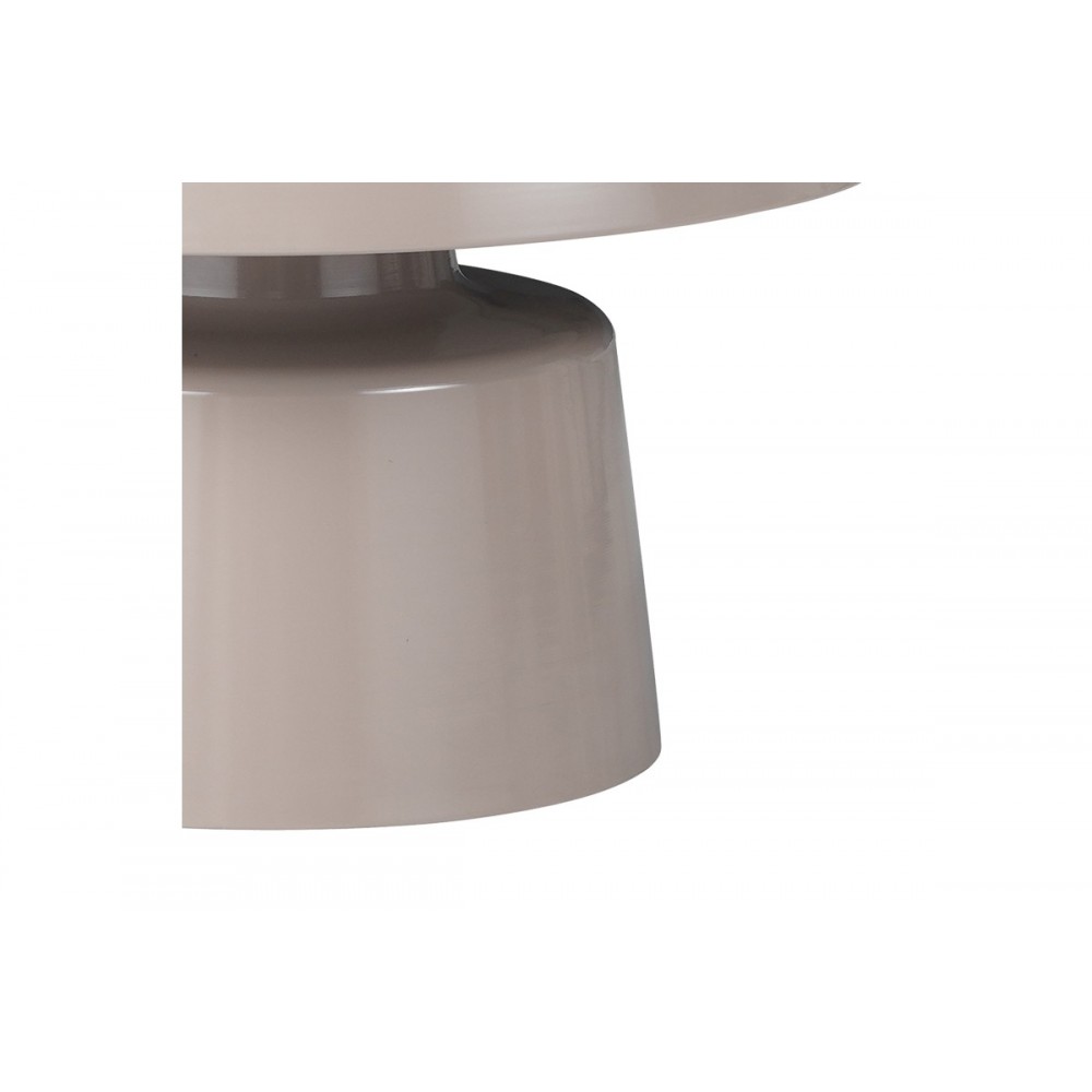 Βοηθητικό τραπέζι "GINOZE" από μέταλλο σε χρώμα καπουτσίνο Φ70x40