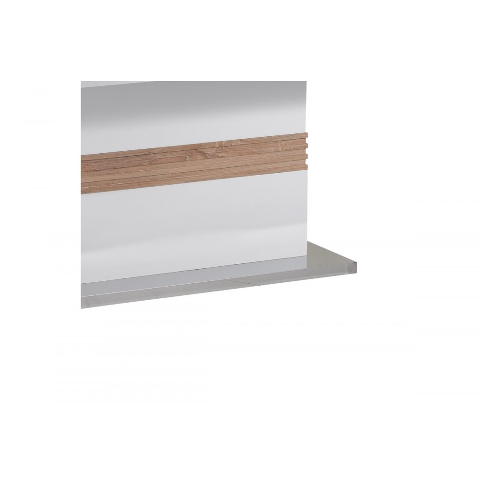 Τραπέζι "ZOEKRIN" από mdf σε λευκό χρώμα 200x100x76