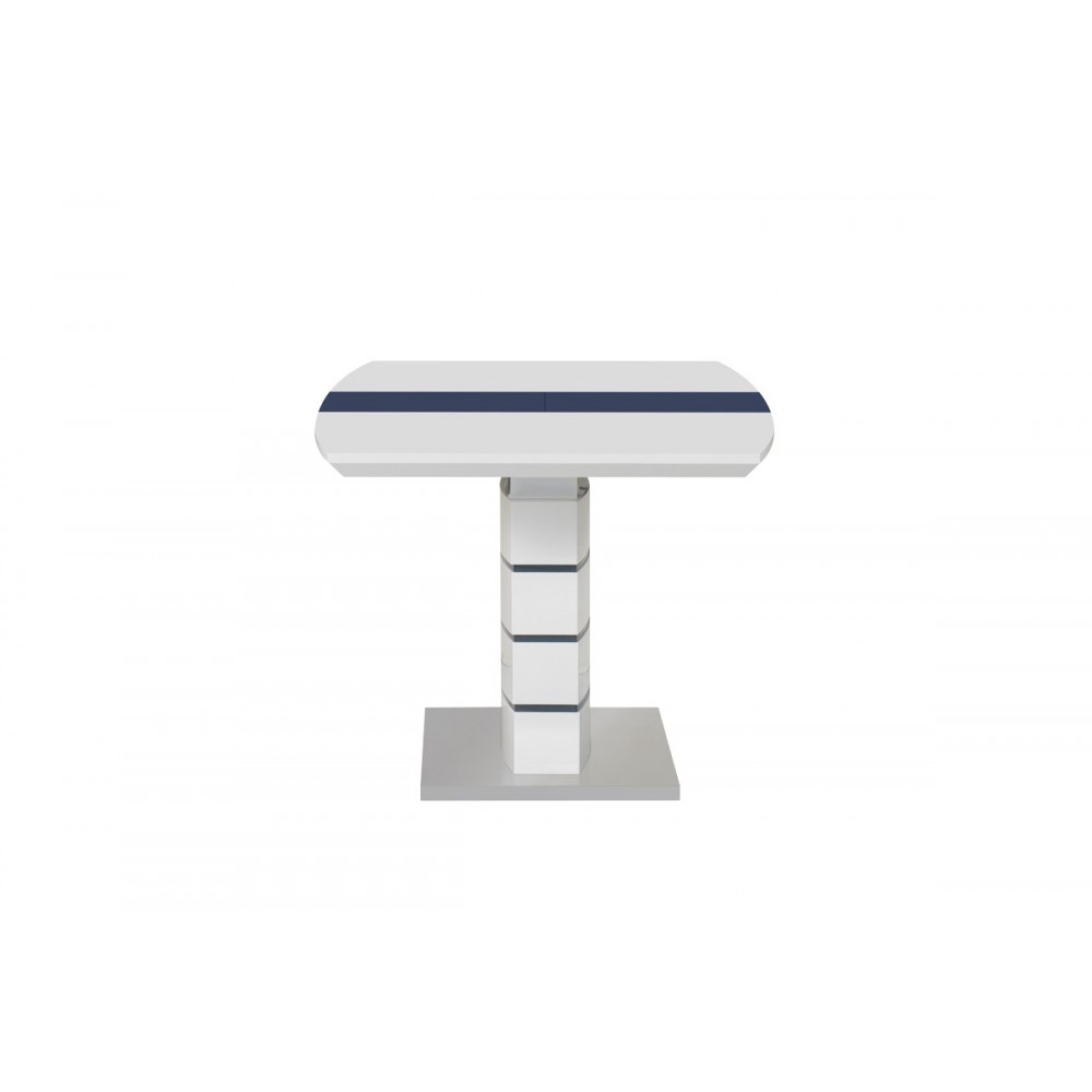 Τραπέζι επεκτεινόμενο "DARSILE" από mdf σε γκρι/ανθρακί χρώμα 140/180x90x76