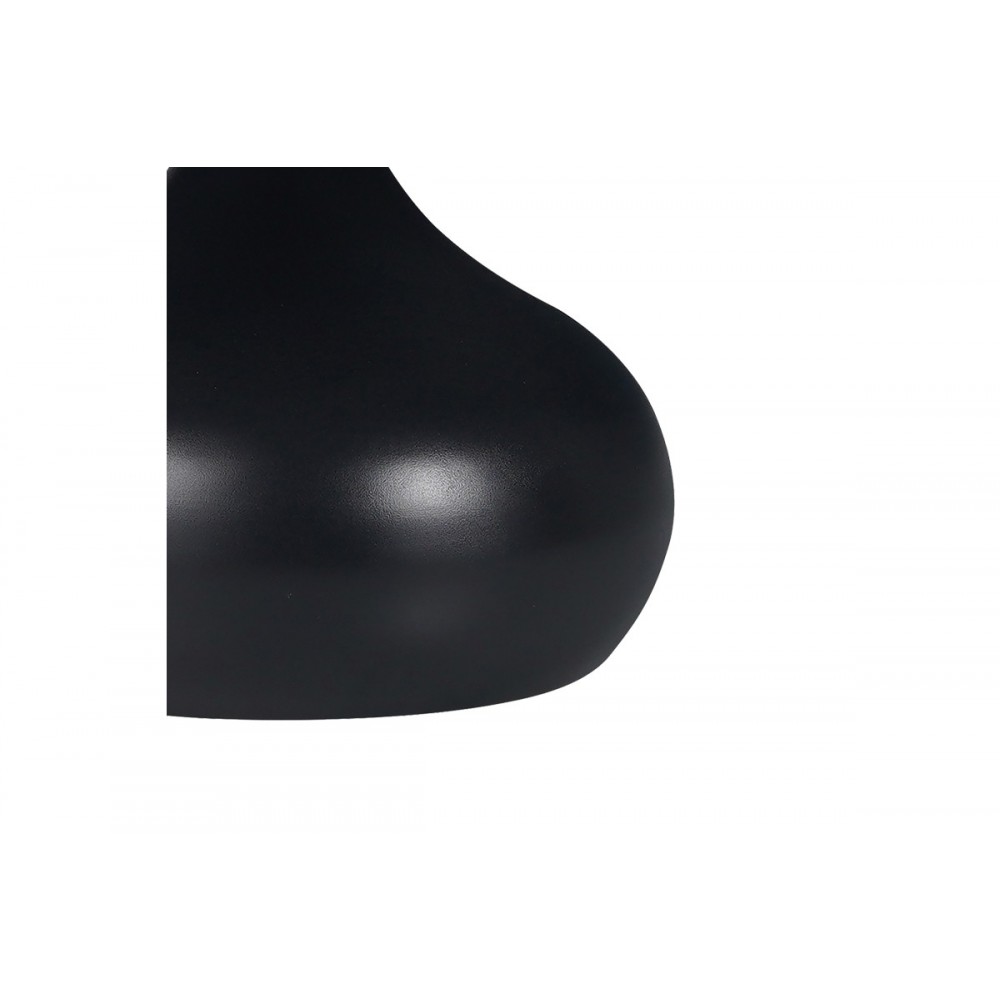 Βοηθητικό τραπέζι "KIRKENE" από sintered stone/μέταλλο σε μαύρο χρώμα μαρμάρου Φ70x40