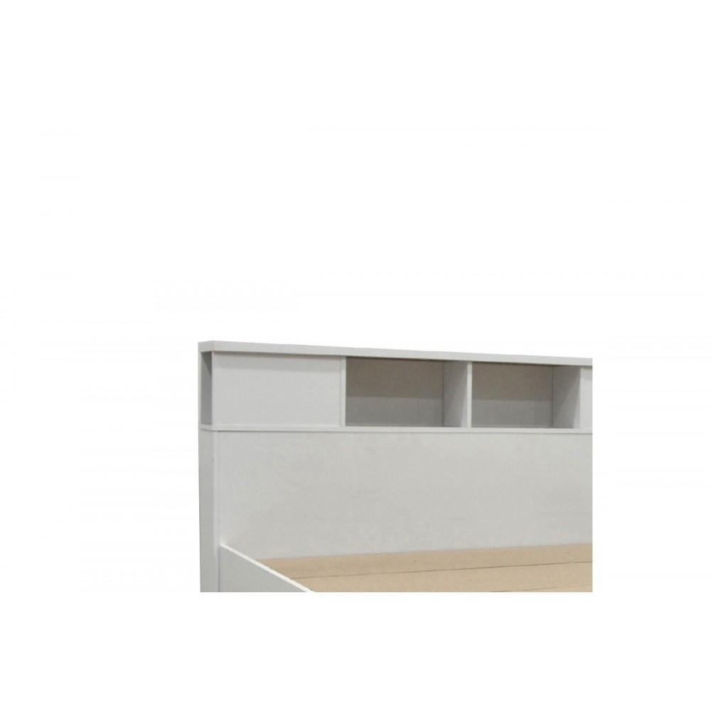 Κρεβάτι διπλό "OLYMPUS" σε χρώμα λευκό 147.7x221x84